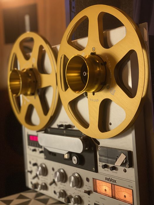 Szpule aluminiowe Pioneer + naby - kolor Złoty