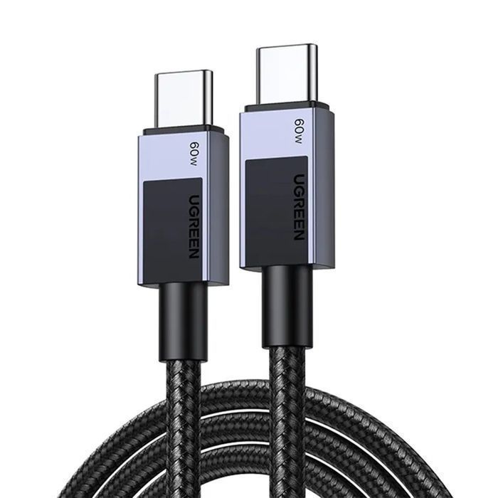 Kabel USB-C UGREEN L524 60W PD 0.5m Szybkie Ładowanie Szary