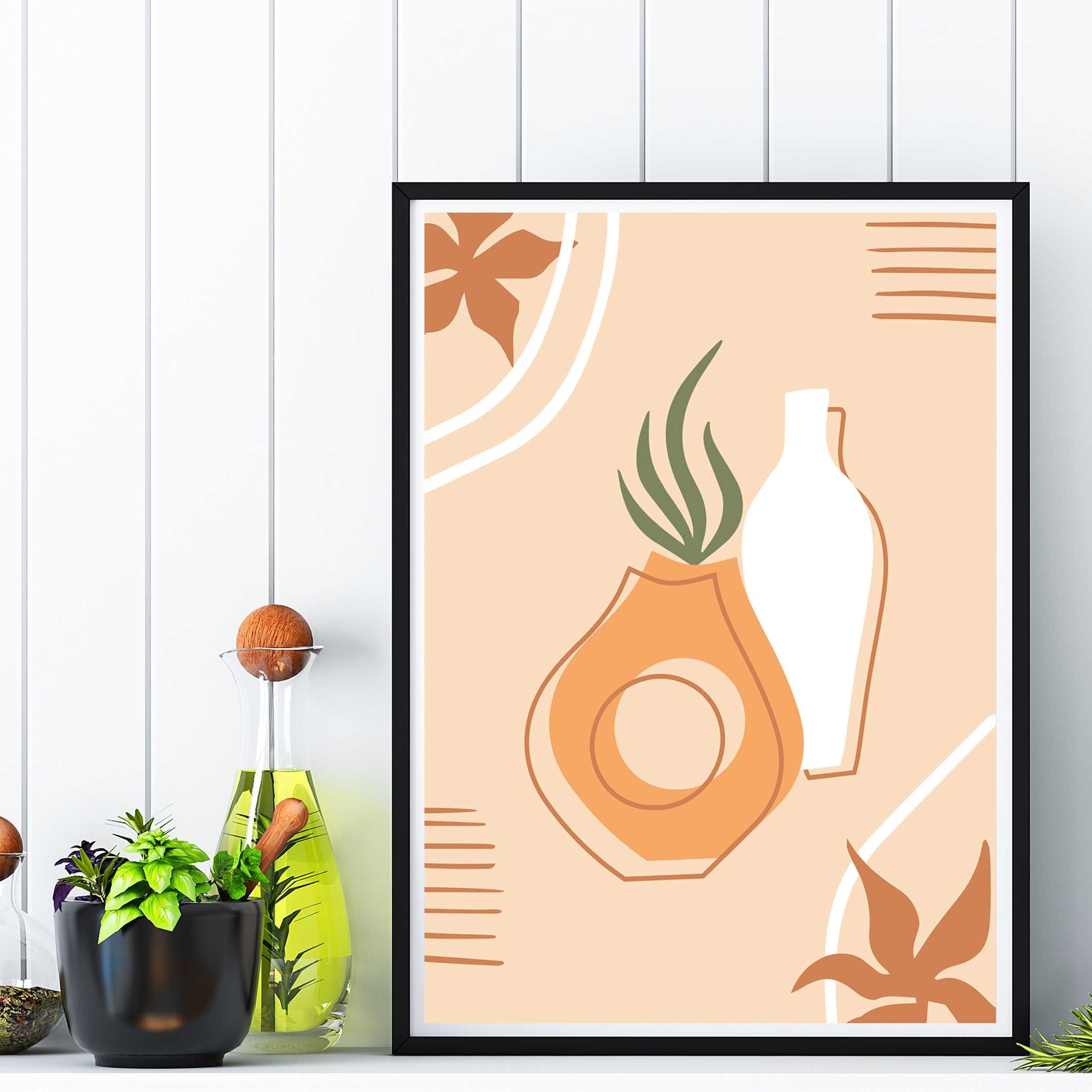 plakat w stylu boho, stylowy plakat minimalizm , plakat abstrakcja
