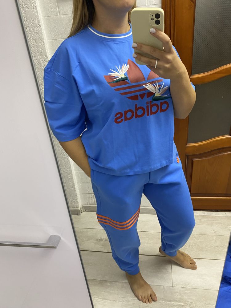 Футболка adidas magugu  голуба оригінал