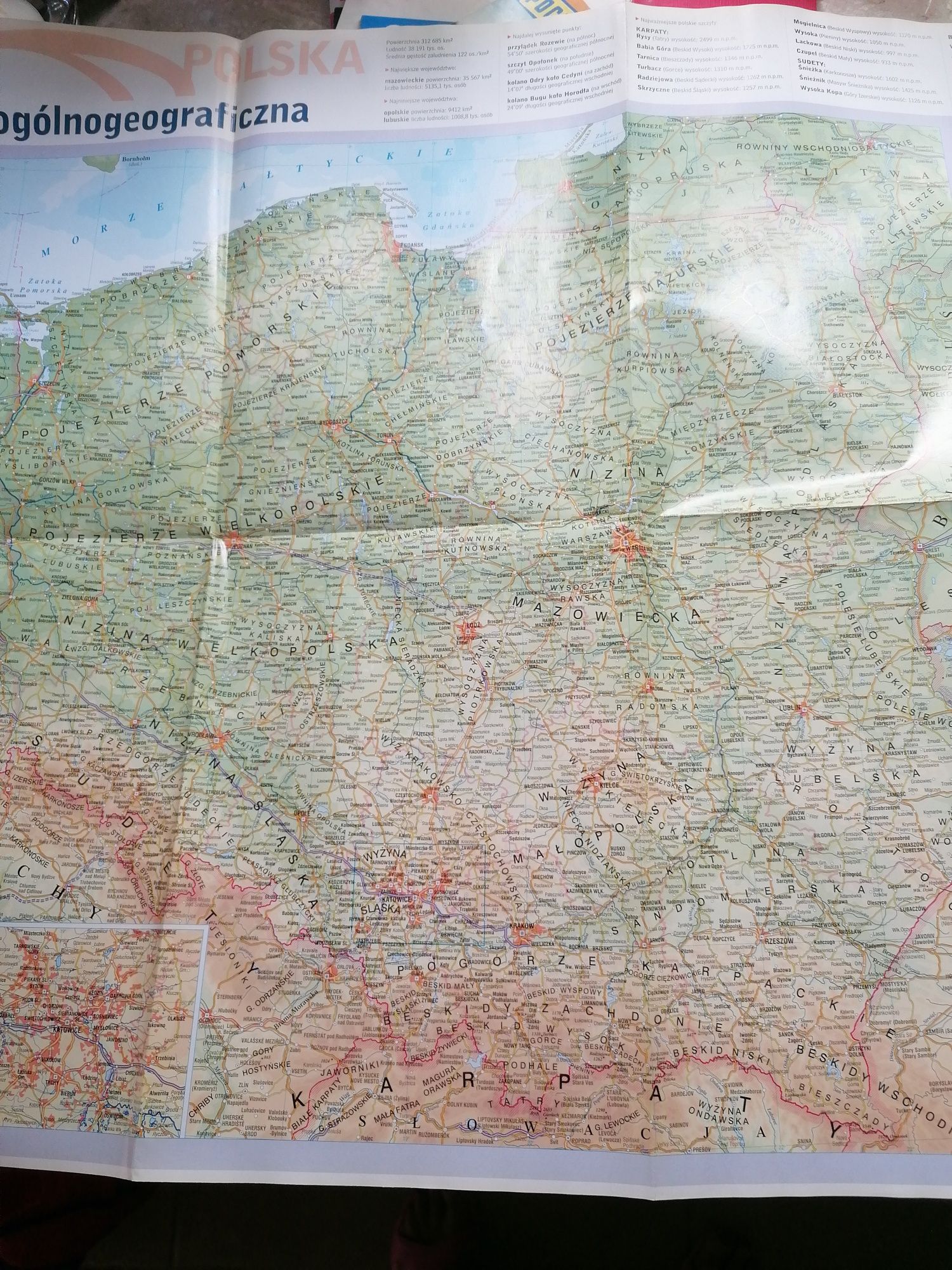 Mapa Polski z 2005 roku