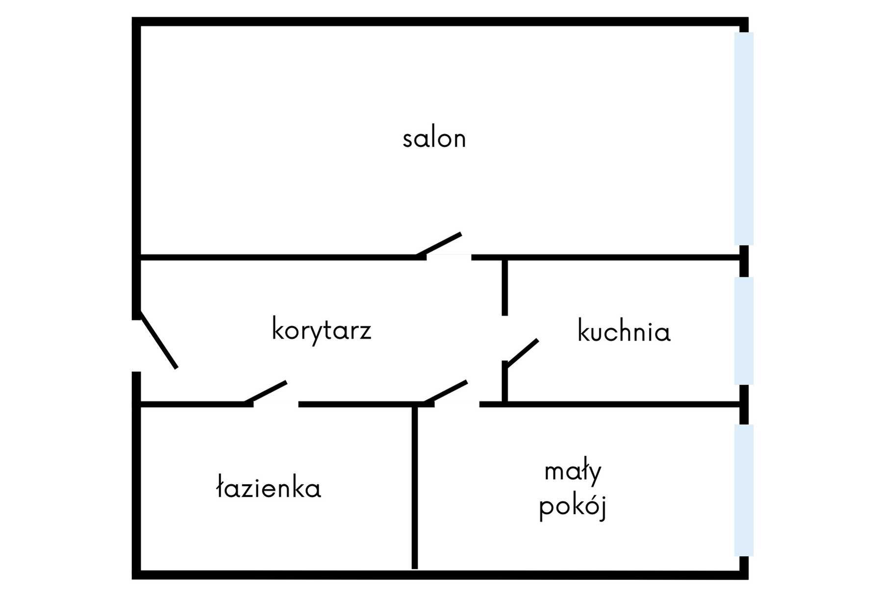 2 pokoje, 48 m2, II piętro, winda, niska cena z metra!