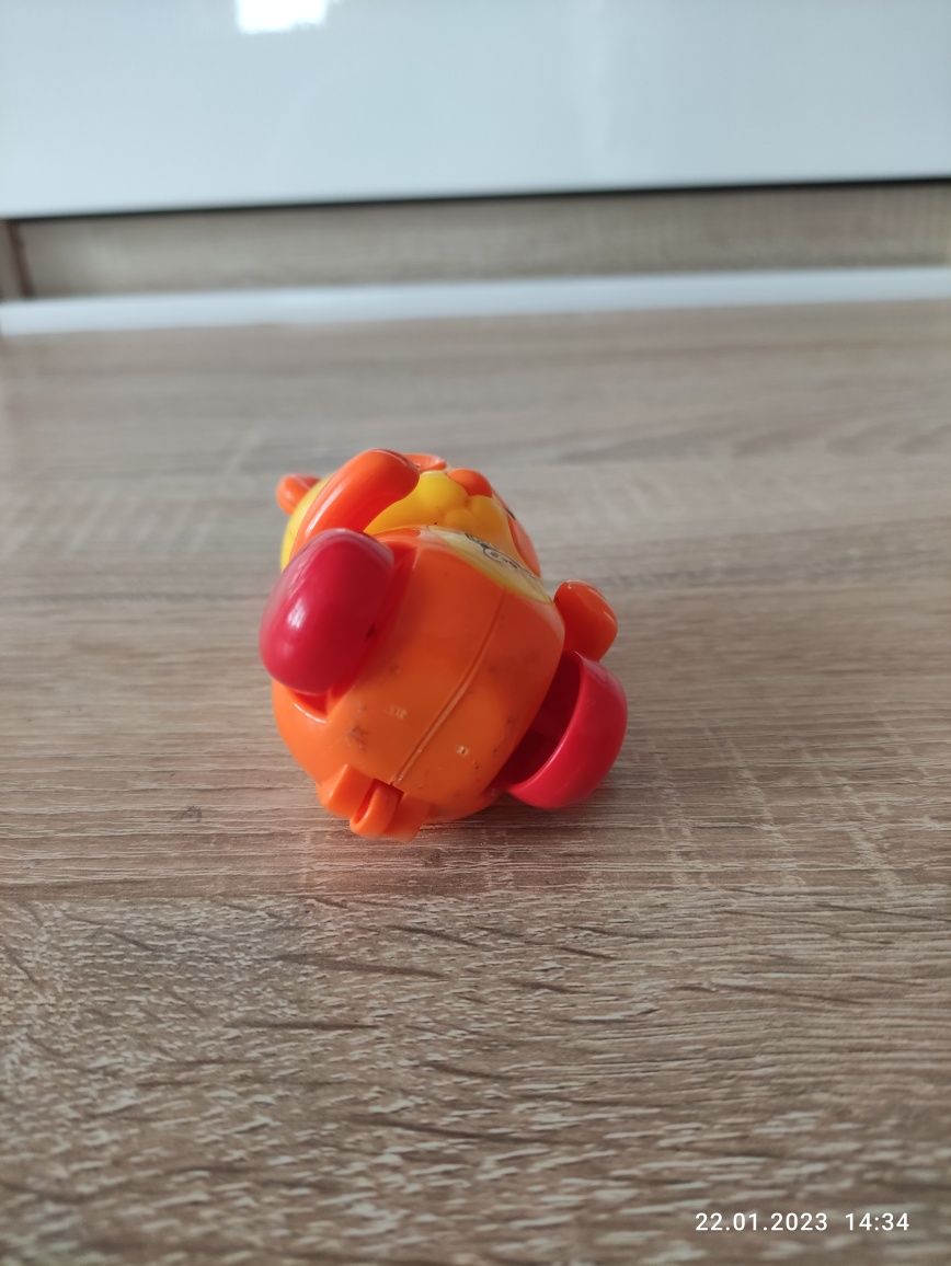 Panda chodząca po nakręceniu