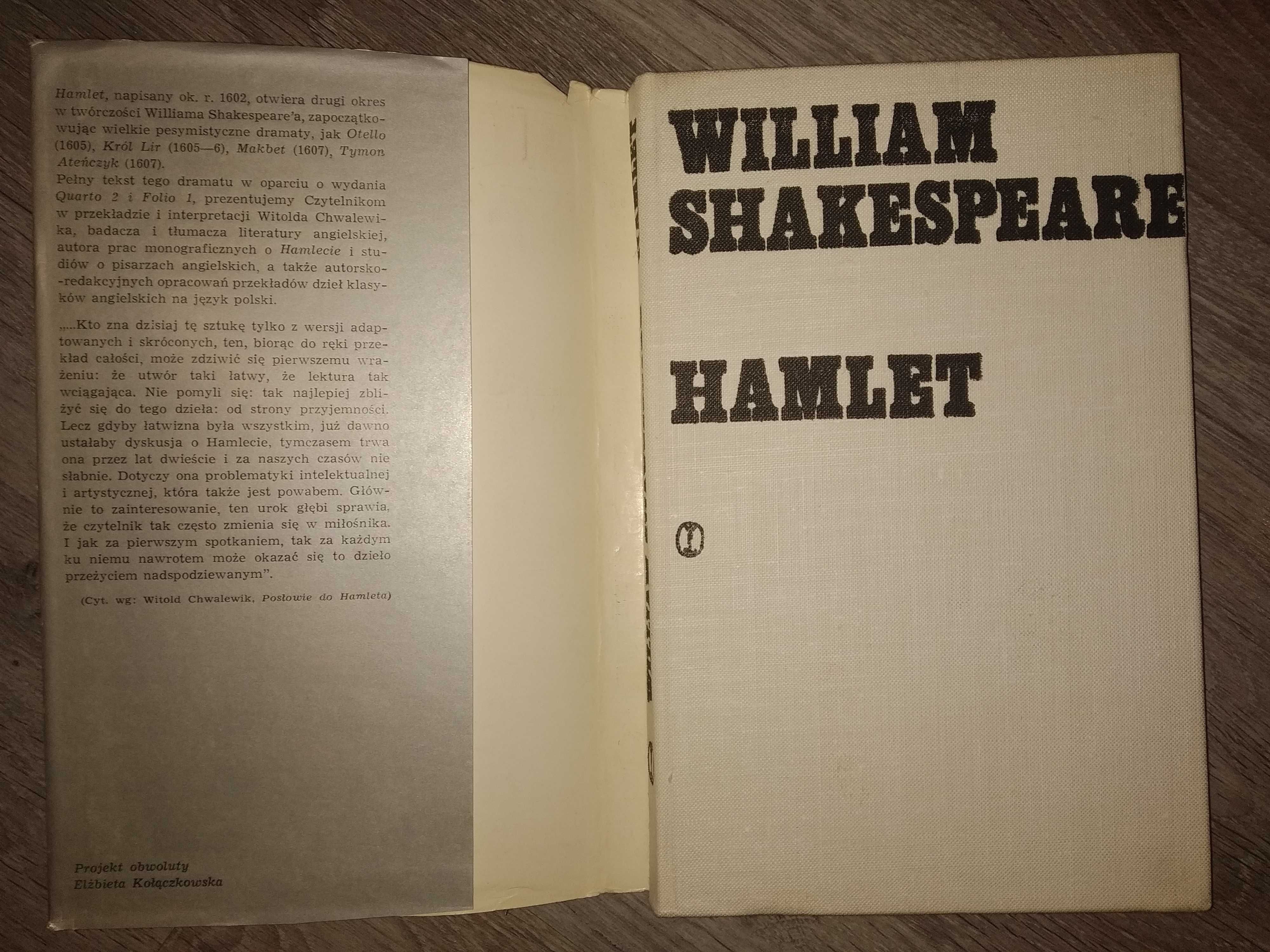 HAMLET - Wydanie z 1955 - Wiliam Szekspir Shakespeare - ANTYK