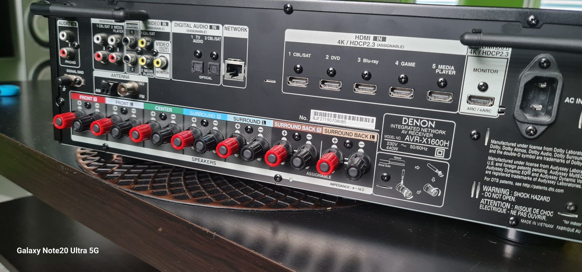 Amplituner Denon AVR-X1600H