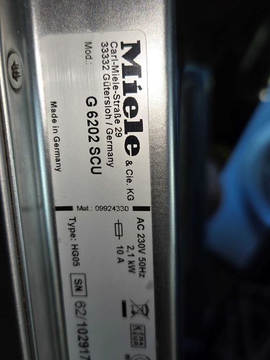 Zmywarka Miele G 6202 SCU .Inox pod blat.60 cm.3 szuflady.Gwar.Okazja.