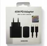Ładowarka sieciowa Samsung 45W SUPER FAST CHARGER z Kablem 1m - Czarna