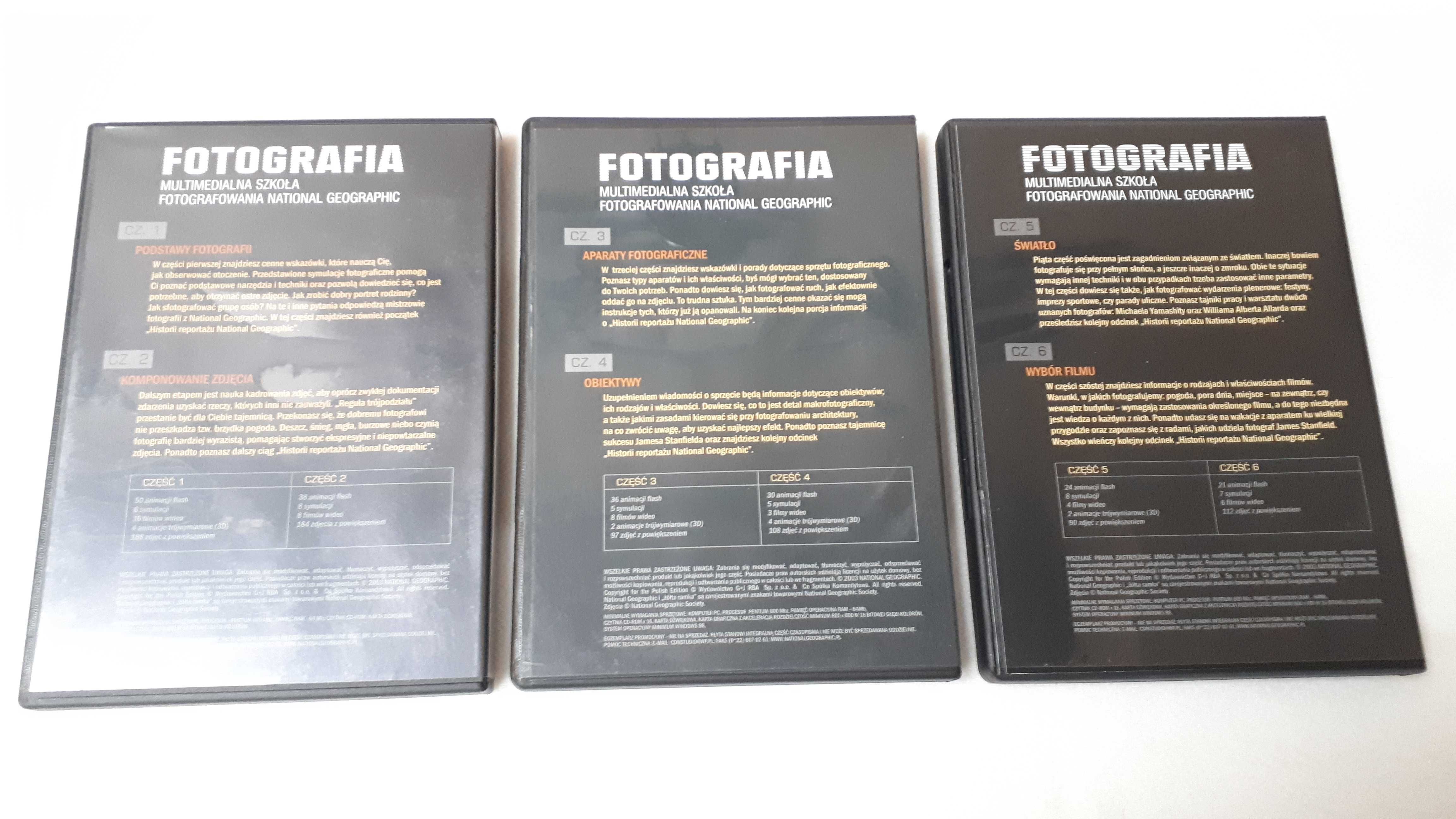 DVD Fotografia Multimedialna szkoła foto Nat.Geographic (3 płyty)
