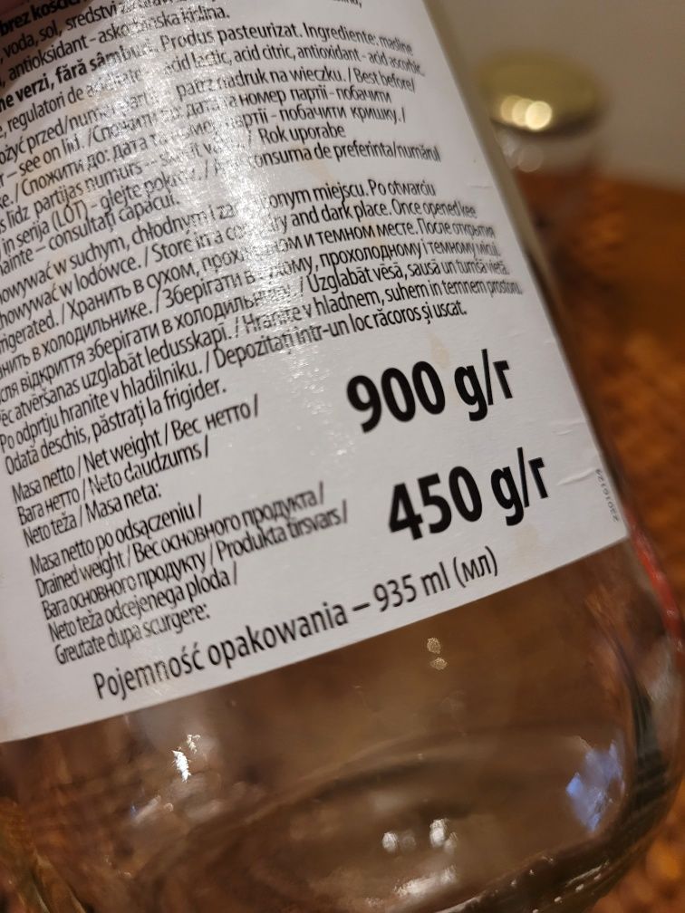 Słoiki 935ml 1,5zł/szt komplet 24szt na sosy, weki, kompoty