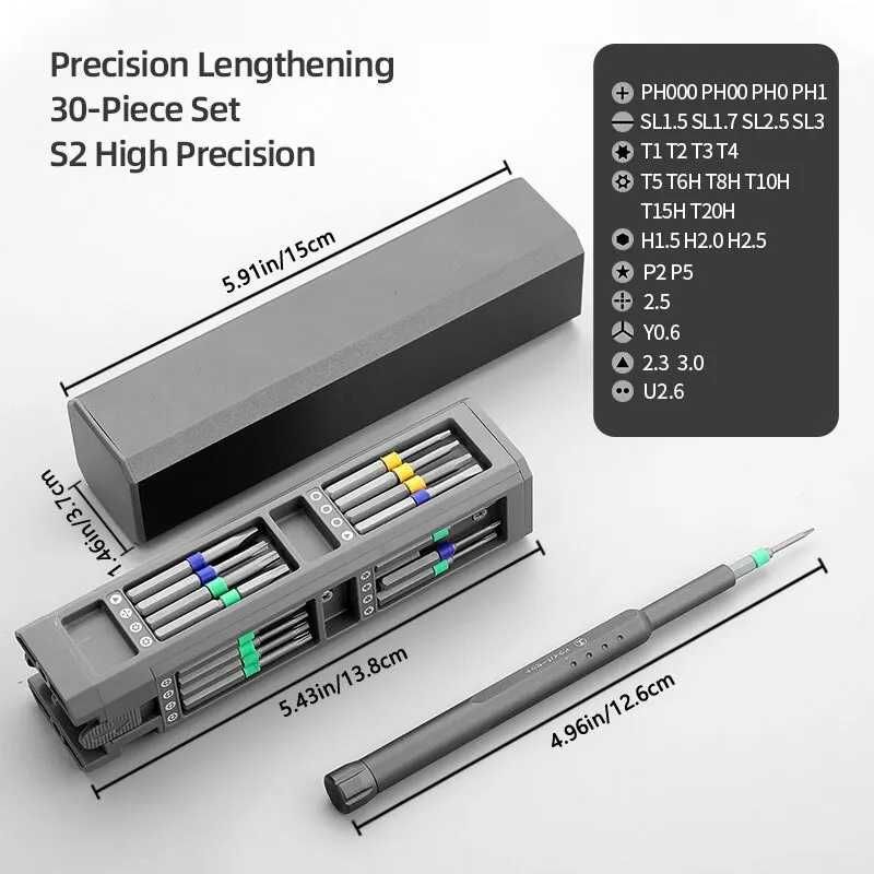 Набір викруток 30-44 в 1 Precision Screwdriver Set Delixi Airaj