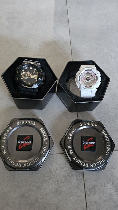 Dwa zegarki marki g-shock
