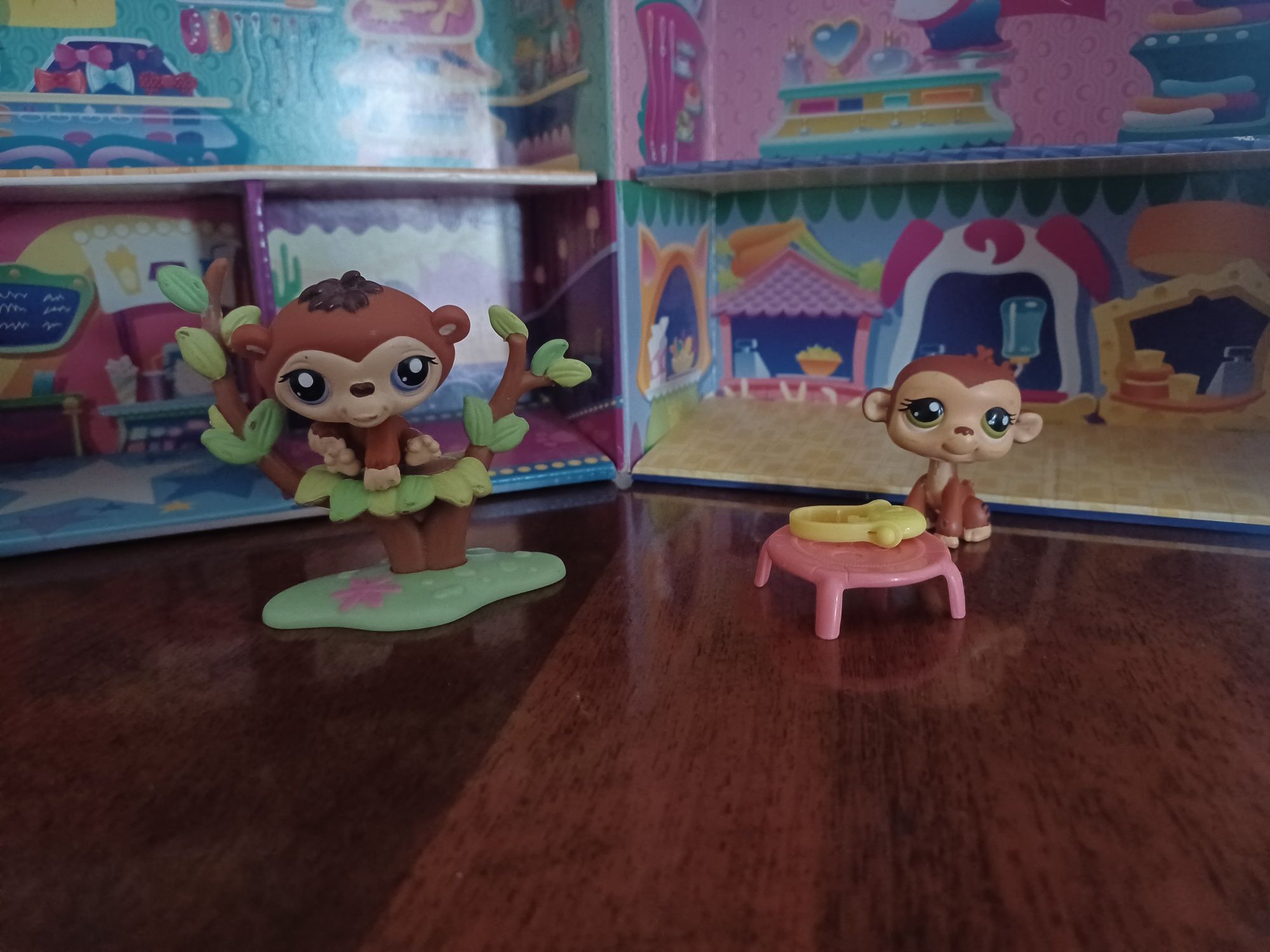 2 małpki z akcesoriami The Littlest Petshop