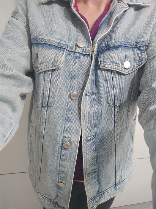 Kurtka jeansowa Sinsey, katana damska oversize