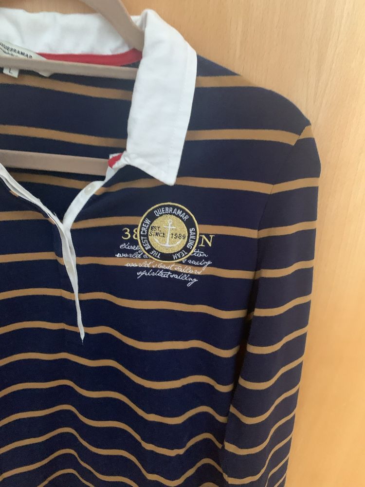 Polo manga comprida . Marca Quebramar