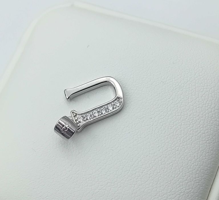 Srebrna Przywieszka wisiorek Zawieszka Litera U próba 925/Fajne Okazje