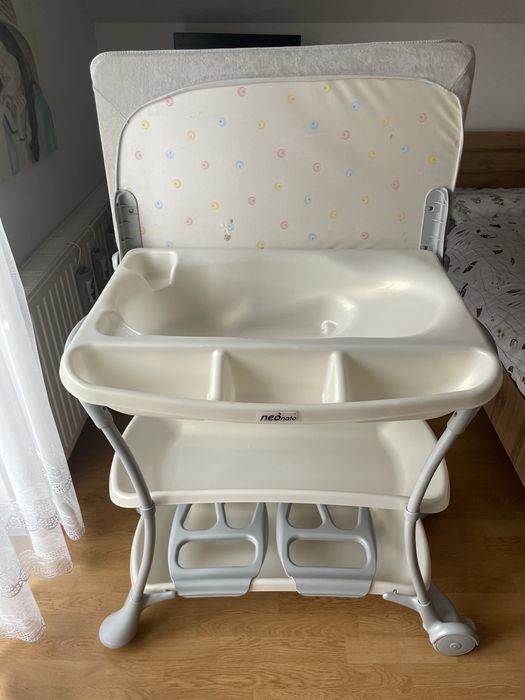 Przewijak wanienka 2w1 wolnostojacy z półkami