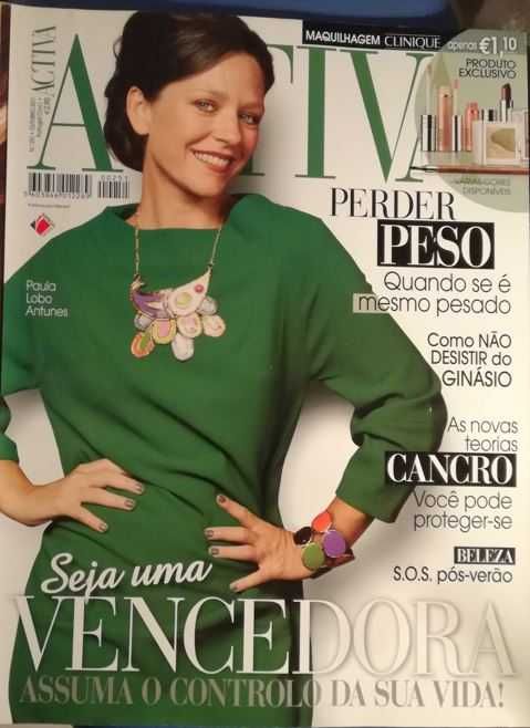 Revistas ACTIVA antigas - Paula Lobo Antunes 2011 / Sofia Alves 2004