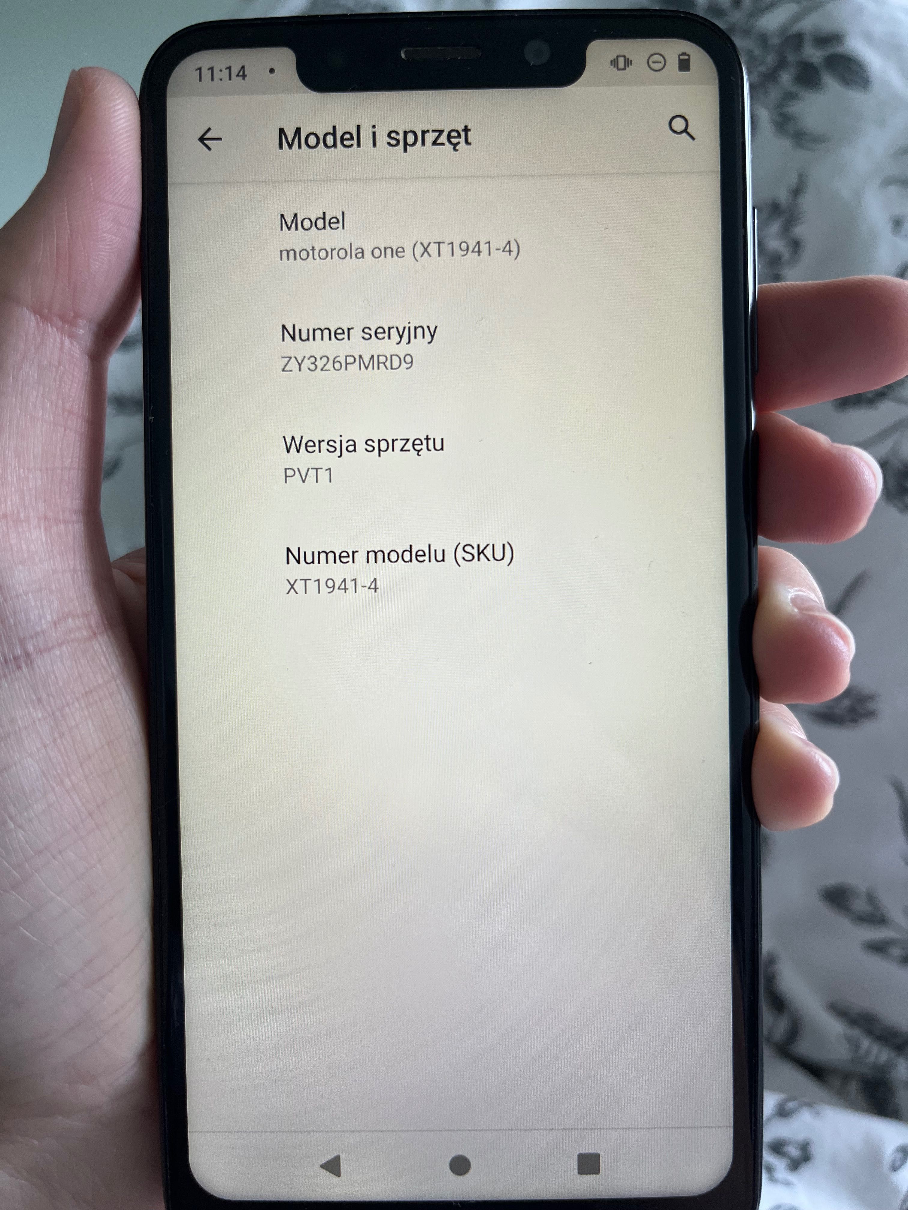 Telefon komórkowy  MOTOROLA ONE 4/64GB