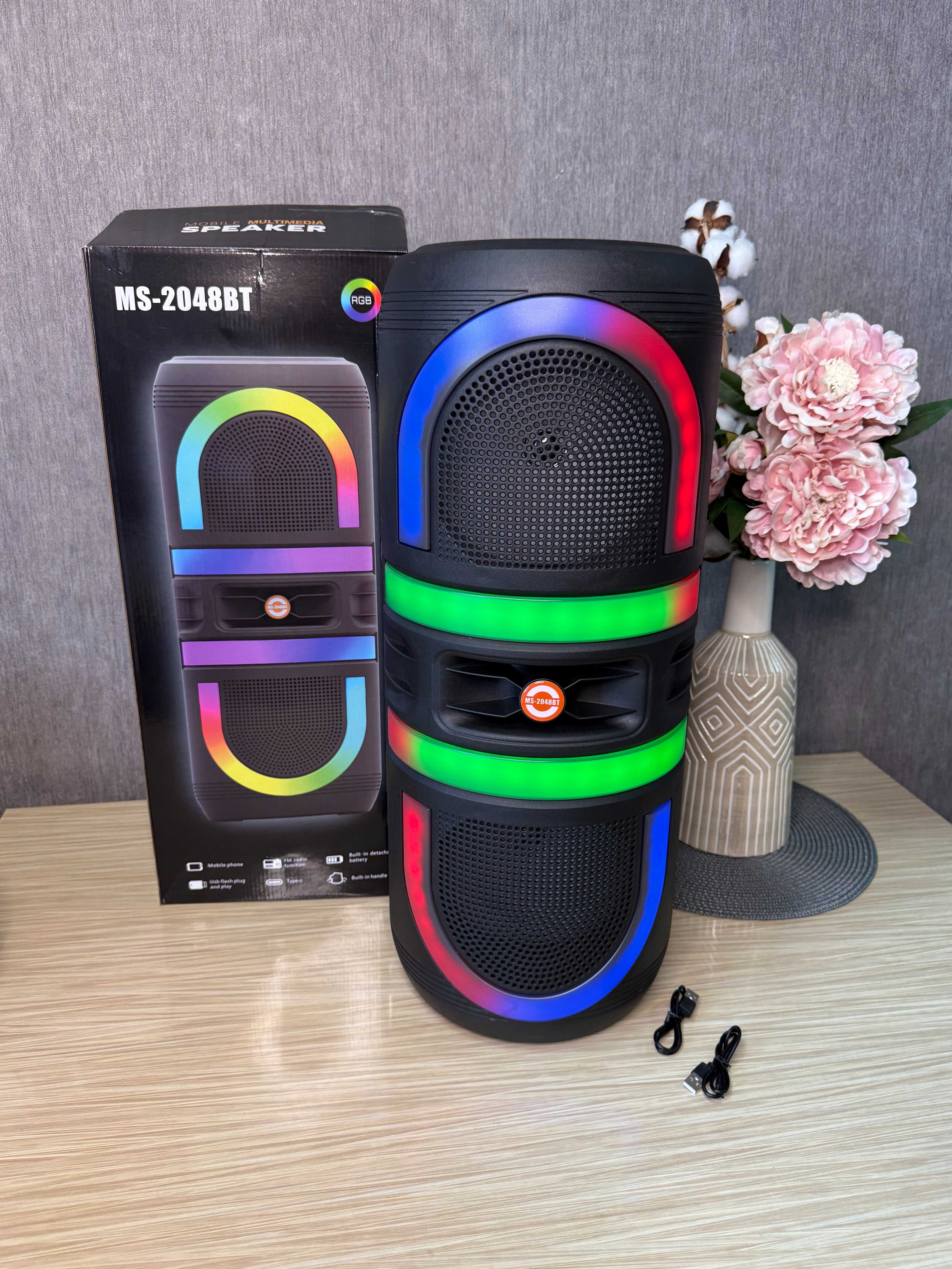 Колонка-чемодан 50 Вт с Bluetooth, FM-радио, USB/SD, с аккумулятором