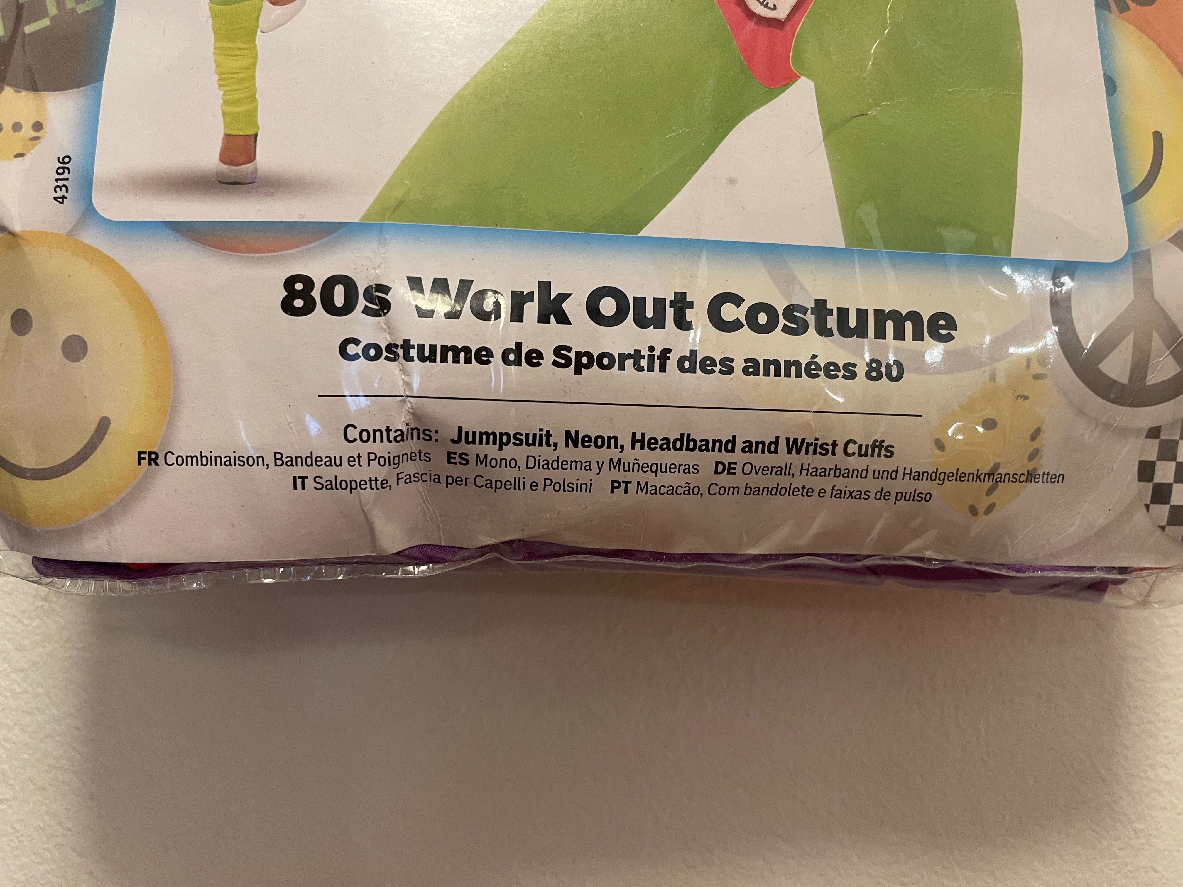 Fato de Carnaval - 80s Work Out Costume