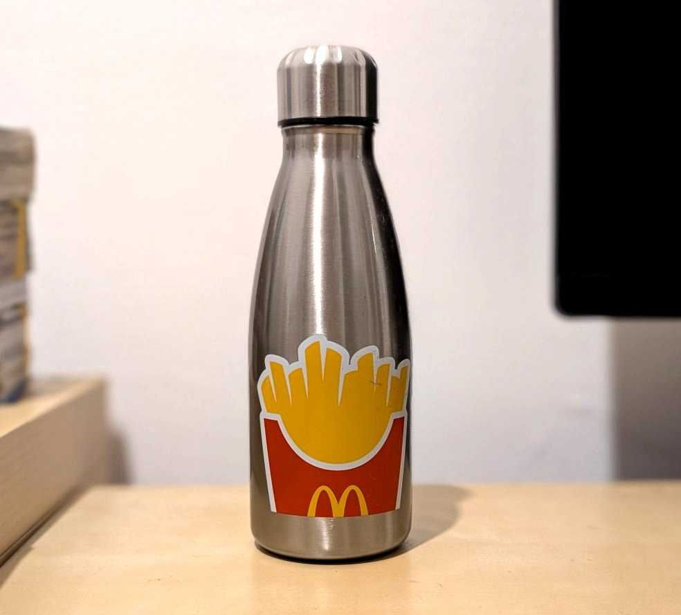 Garrafa Térmica McDonalds em Inox (0,5L) | Termo Thermal Bottle meio L