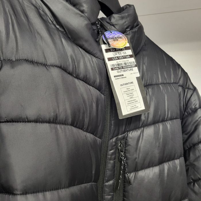 Чоловіча куртка Outventure чорна осінь зима розмір 56-58