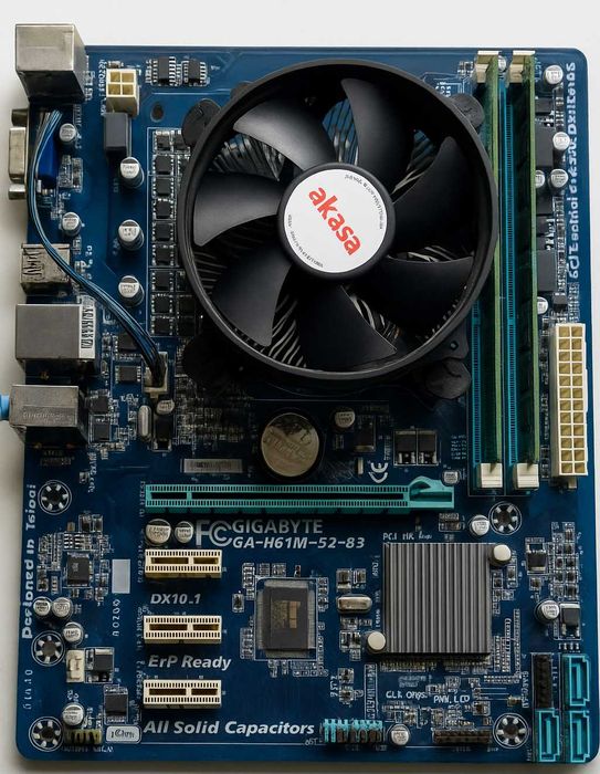 Płyta główna + procesor + Ram - gotowy do uruchomienia!