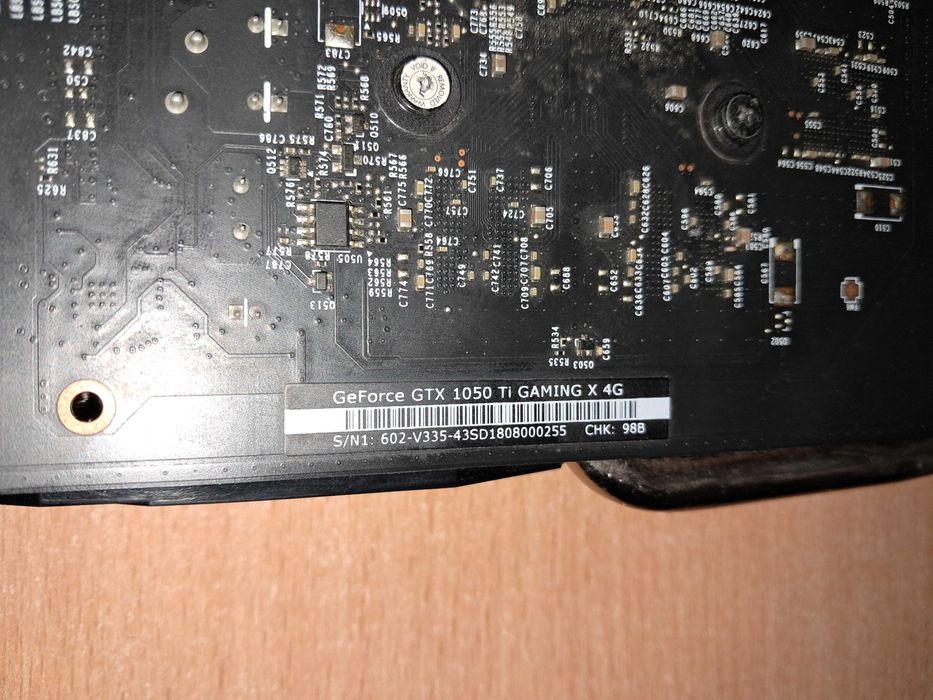 Відеокарта MSI 1050TI GAMING X 4GB 128 bit