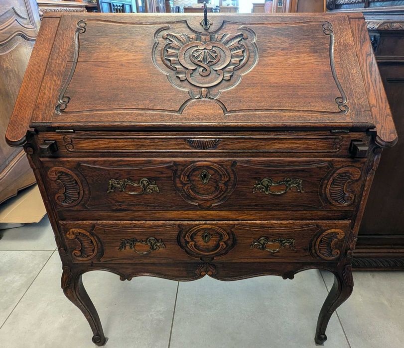 Sekretarzyk ludwikowski ciemny dąb-sklep Dąbrowa Górnicza