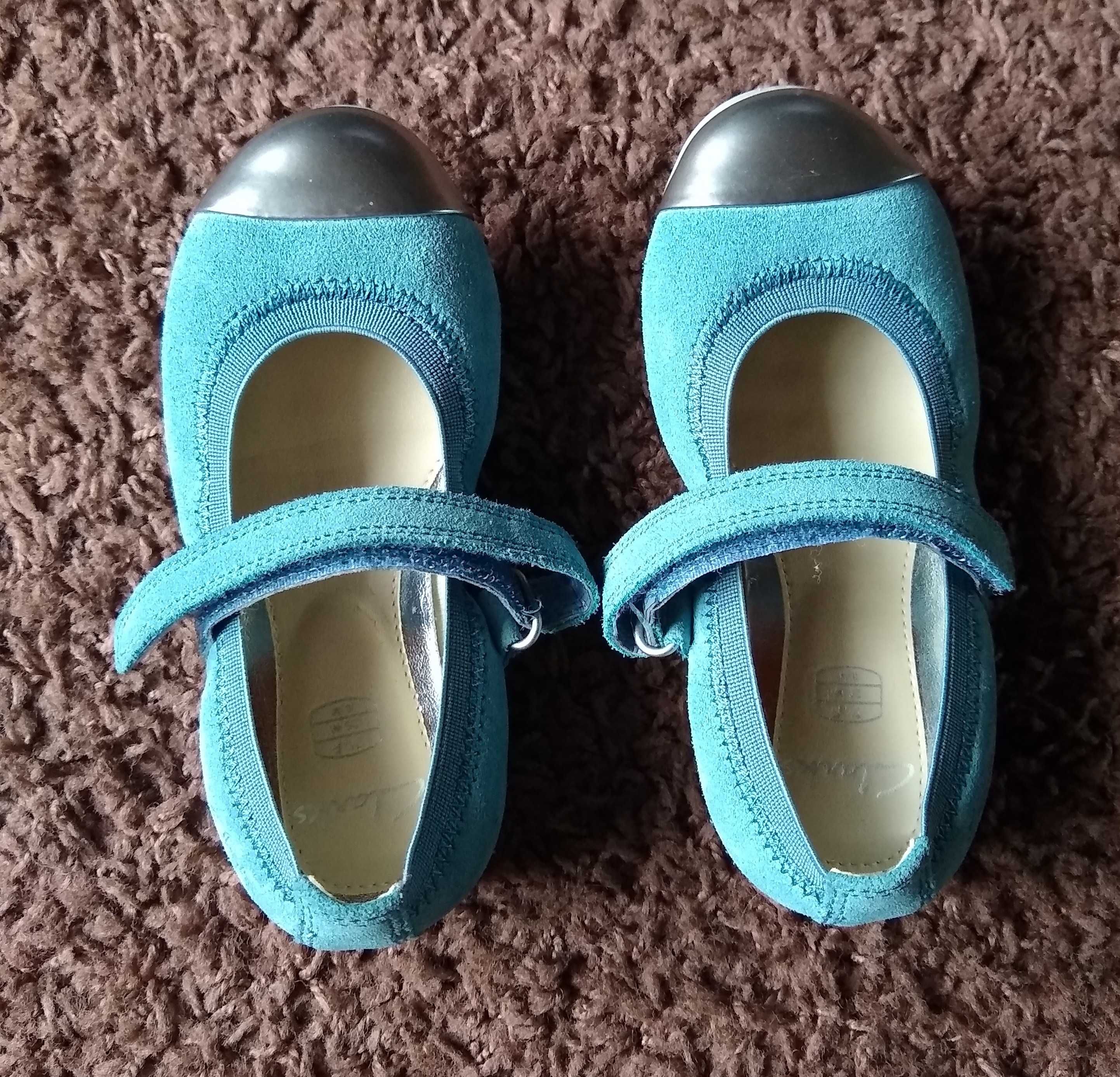 Clarks śliczne balerinki skórzane 25 7 1/2 nowe