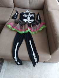 Carnaval Vestido Esqueleto