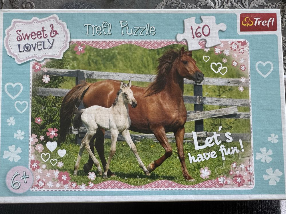 Puzzle 160 elementów KONIE