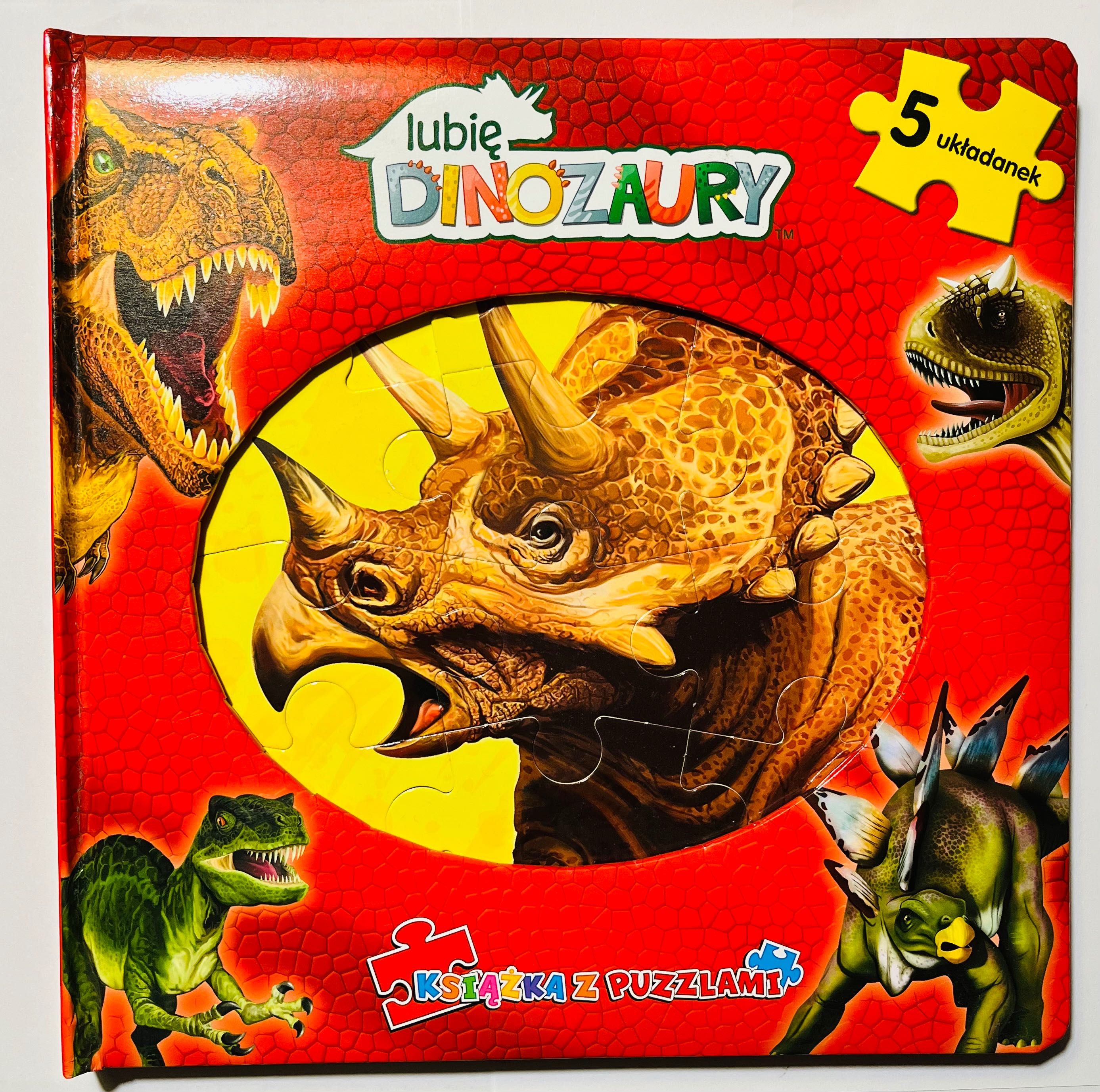 Lubię dinozaury książka z puzzlami