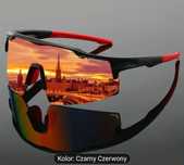 Czarno-Czerwone Sportowe Okulary Przeciwsłoneczne z Filtrem UV400

SVM
