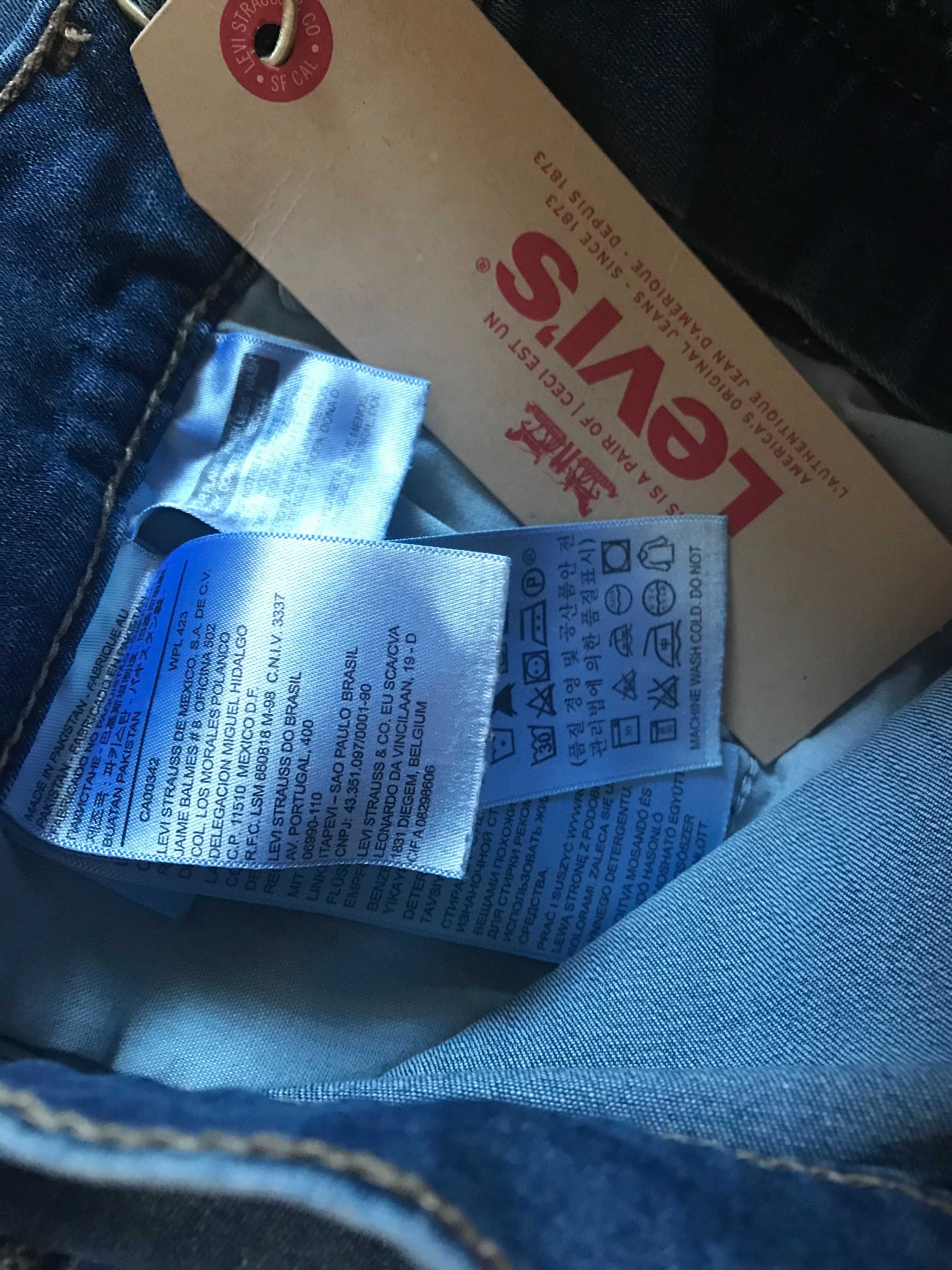 Джинсы Levis р.L27\w32 высокий рост