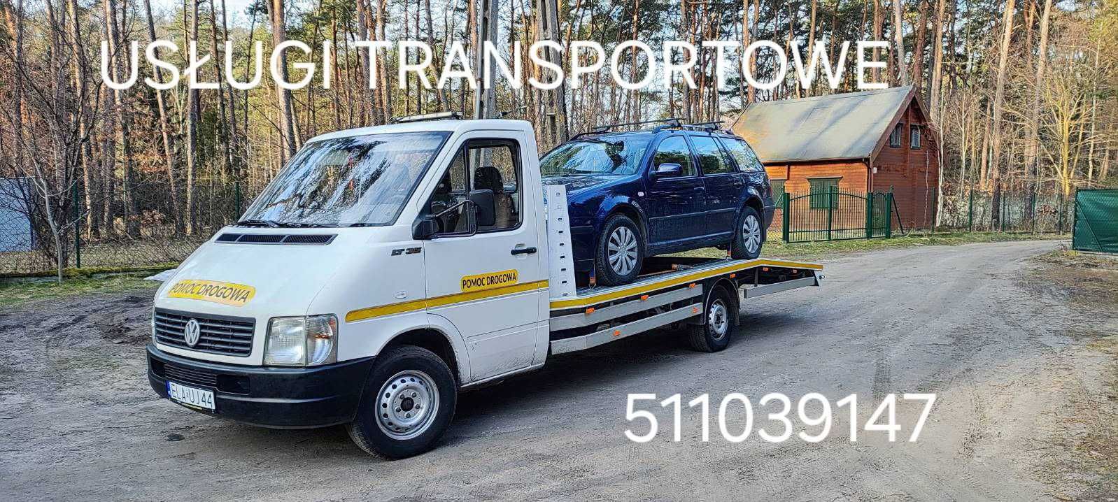 Laweta, pomoc drogowa, przewozy pojazdow, motocykli, maszyn itp