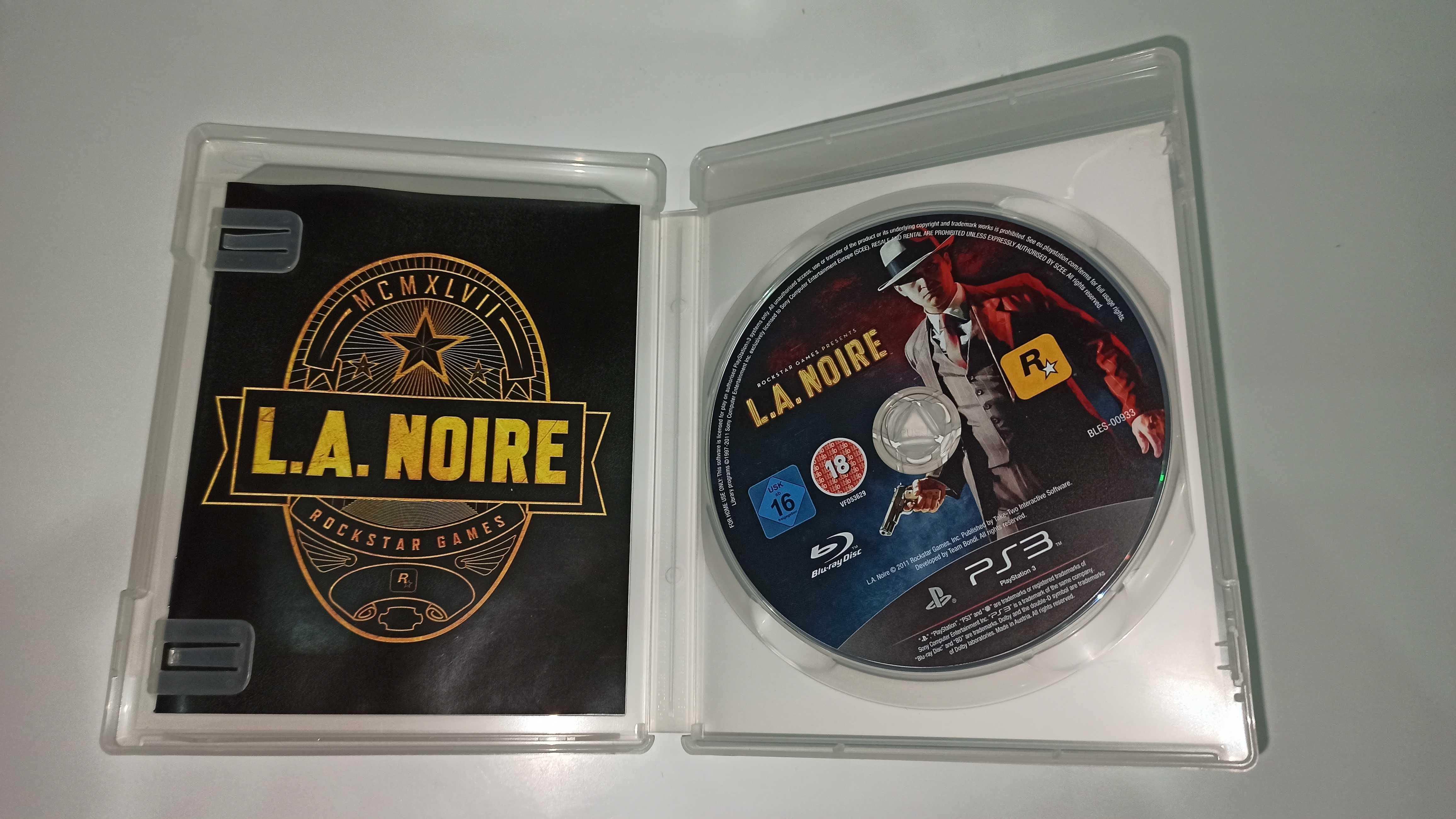 ps3 LA NOIRE gra z firmy ROCKSTAR twórcy gta, kryminalne zagadki