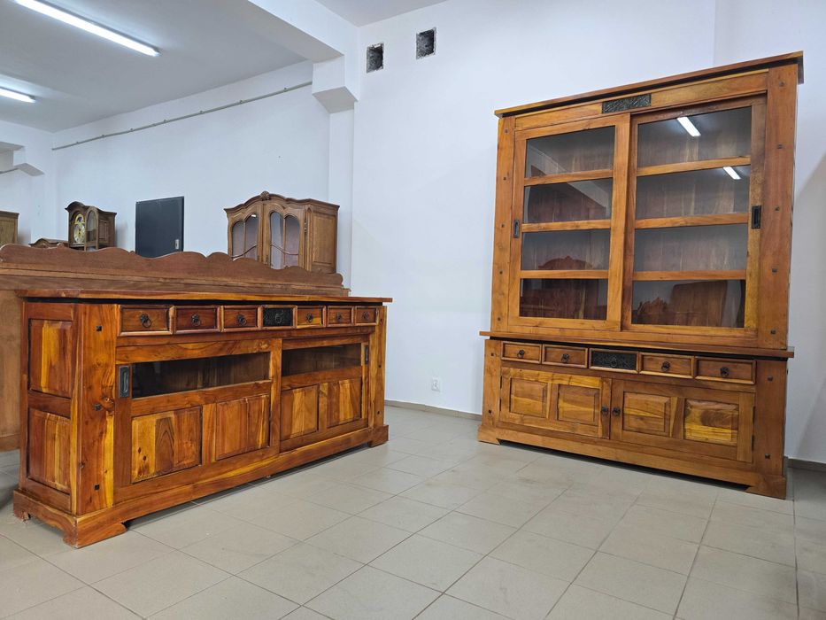 KOMODA BIBLIOTEKA KOLONIALNA lite drewno. Transport cały kraj