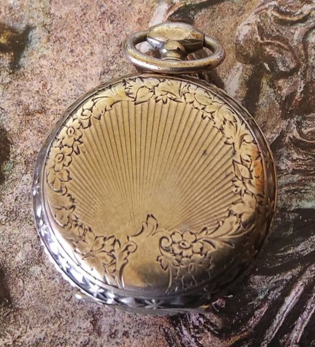 PRATA Relógio bolso impecável