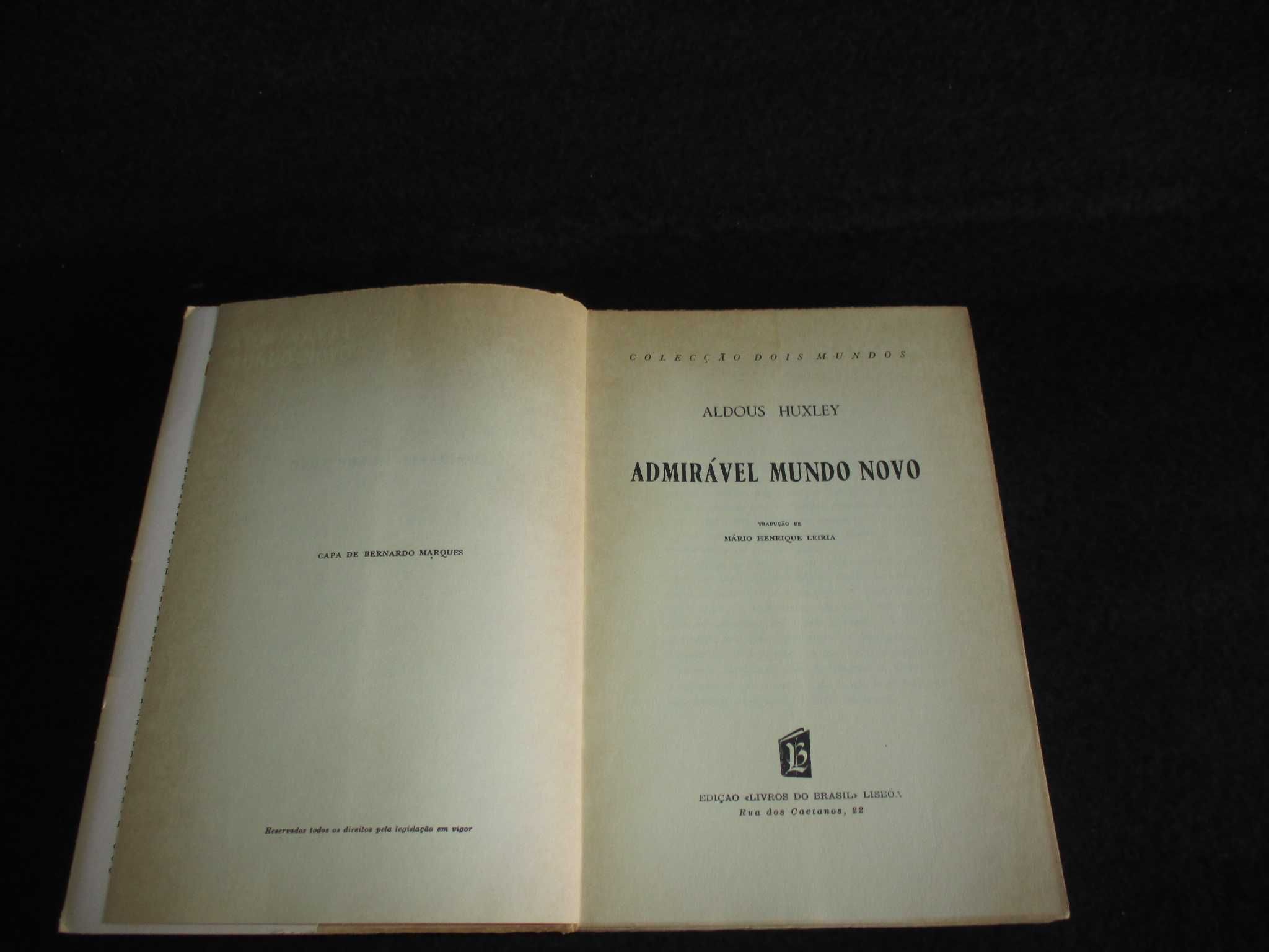 Livro Admirável Mundo Novo Aldous Huxley Colecção Dois Mundos 25