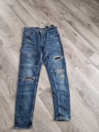 ZARA spodnie męskie jeans przetarcia 42