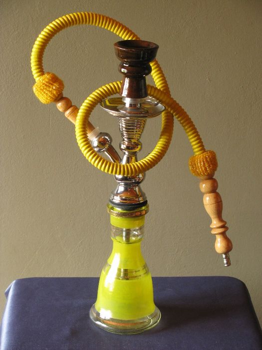 Shisha 40 cm kolor żółty prezent 1 wąż