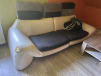 Sofa kanapa biala skora na dzialke