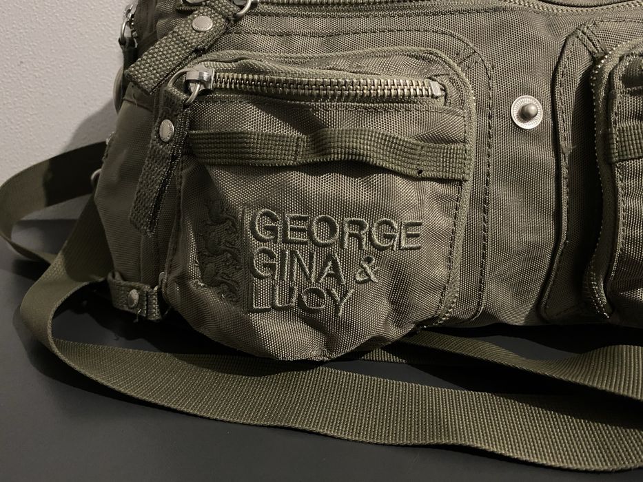 Сумка ggl серо-зеленая