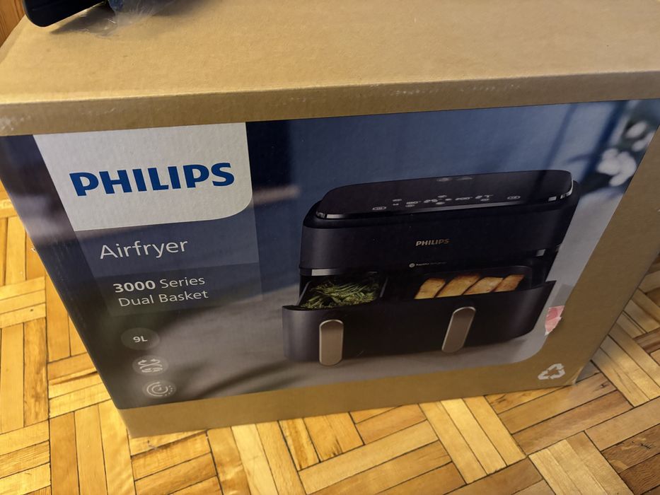 PHILIPS Airfryer 3000 Series Dual Basket nowy NA352/00
