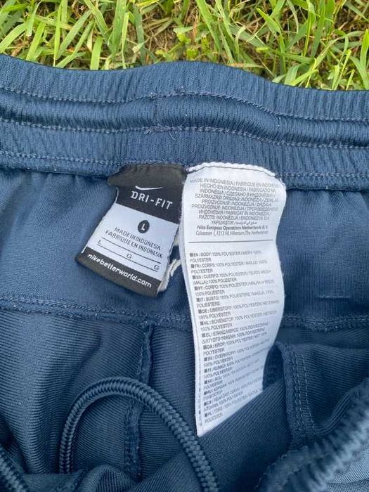 Spodenki sportowe Nike Dri fit long sport Logo haft swoosh L granatowy