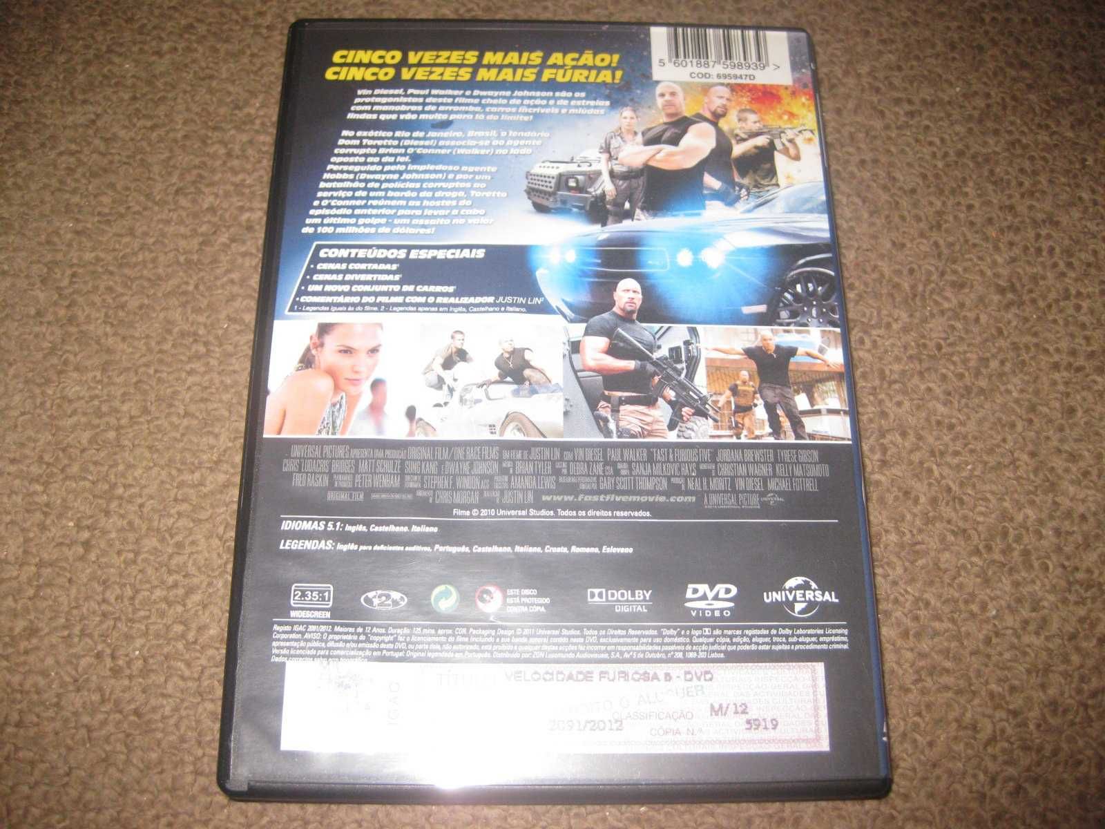 DVD "Velocidade Furiosa 5" com Vin Diesel