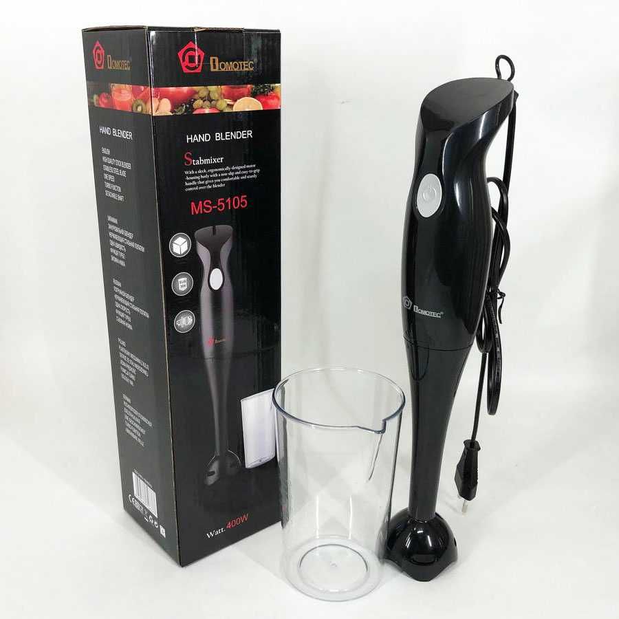 Блендер DOMOTEC MS-5105 400 Вт зі склянкою- занурювальний