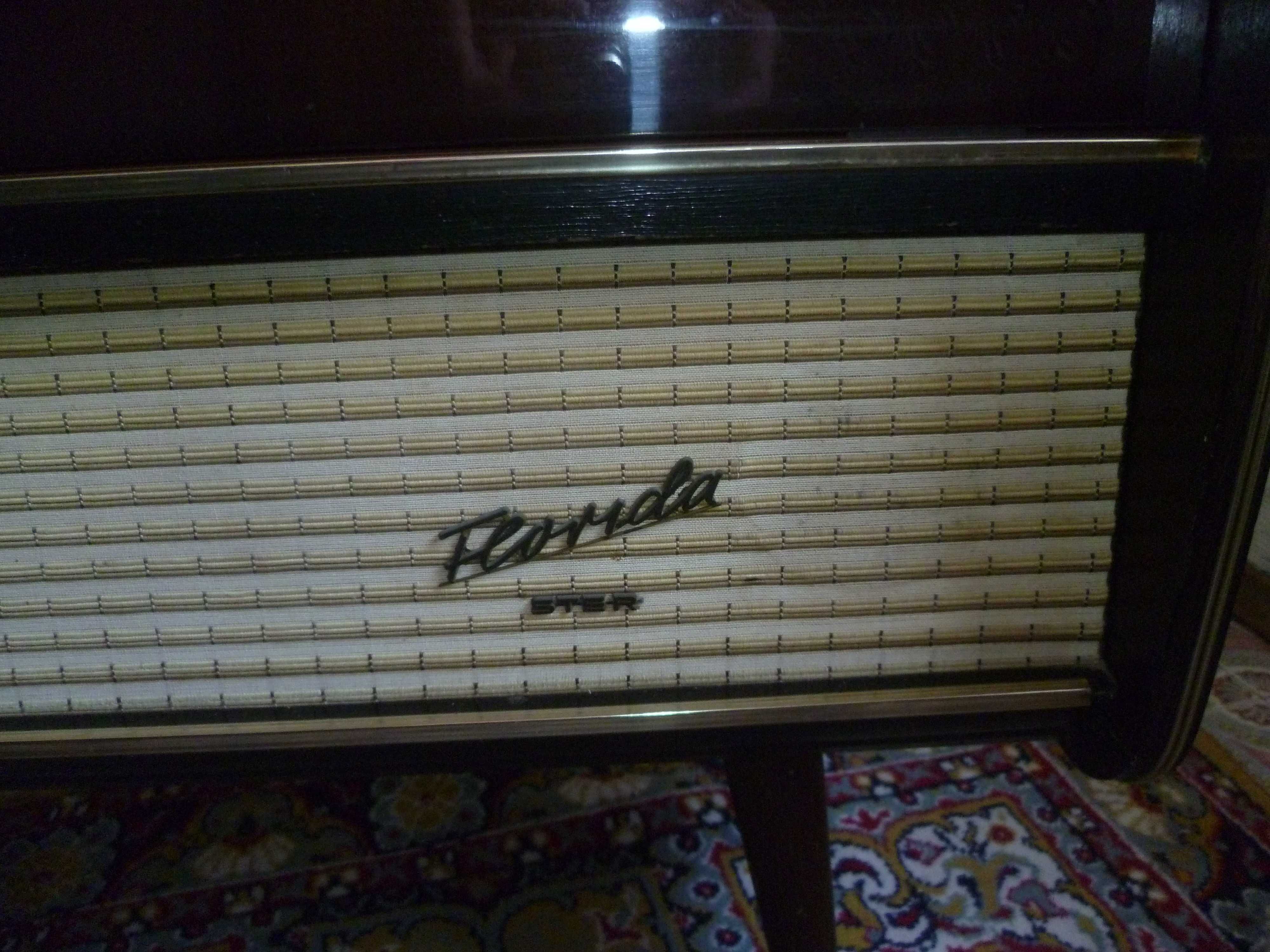 Móvel FLORIDA STEREO anos 50 Origi Alemanha radio gira-discos FUNCIONA