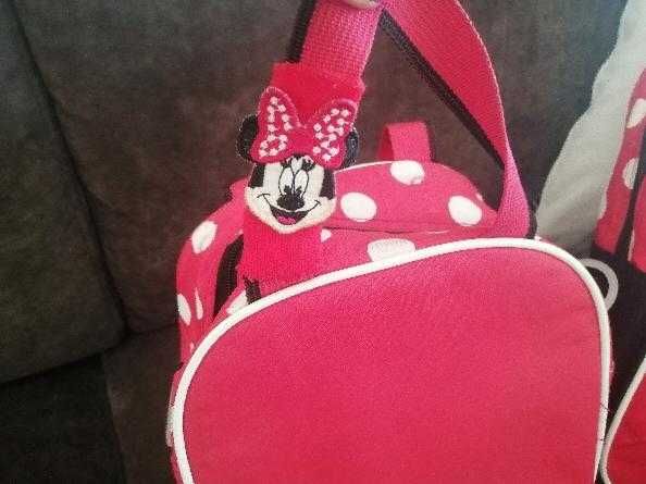 Mochila e lancheira Minnie